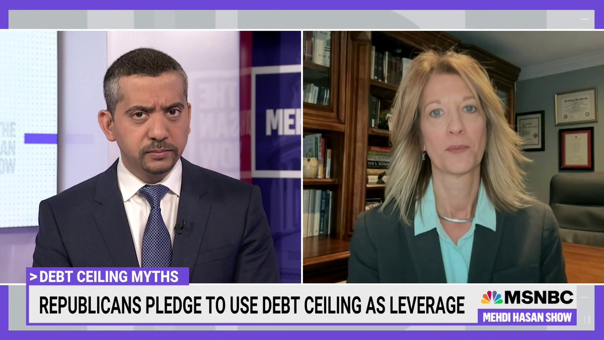 News flash: The U.S. is one of only two countries that still has a debt limit — and Stephanie Kelton says it's time that number changed to one: "This thing serves no useful purpose whatsoever." Catch her full conversation with Mehdi Hasan on MSNBC on Peacock.