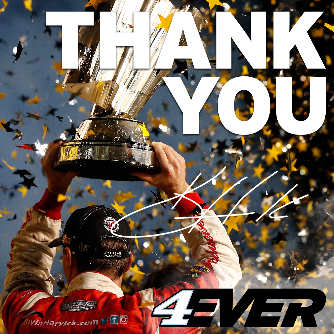 .Kevin Harvick is #4EVER grateful for his team, competitors, partners, and family through the years. But he wants to make one thing clear: there are still trophies to win.