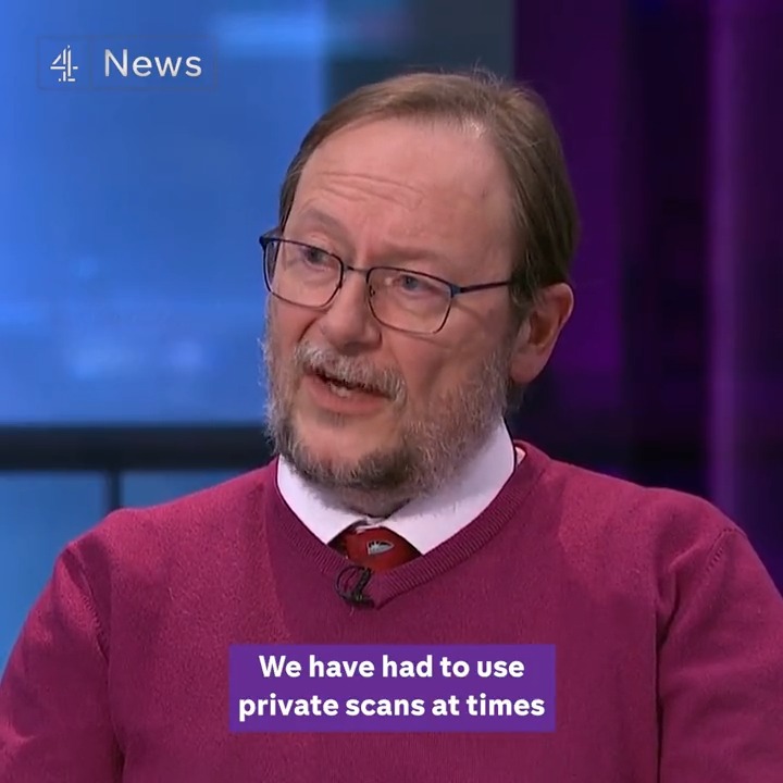 "I've been in medicine for over 35 years and it's never been this bad." NHS consultant and BMA Chair Professor Philip Banfield tells Cathy Newman his family has had "private scans at times" to avoid putting strain on the NHS.