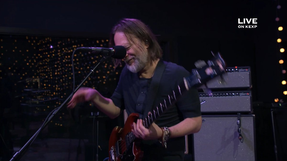Radiohead's Thom Yorke and Jonny Greenwood join Sons of Kemet's Tom Skinner as The Smile, a project which marries the three players into a single force of searing, resonant rock. Watch the trio bring A Light for Attracting Attention to the KEXP studio: