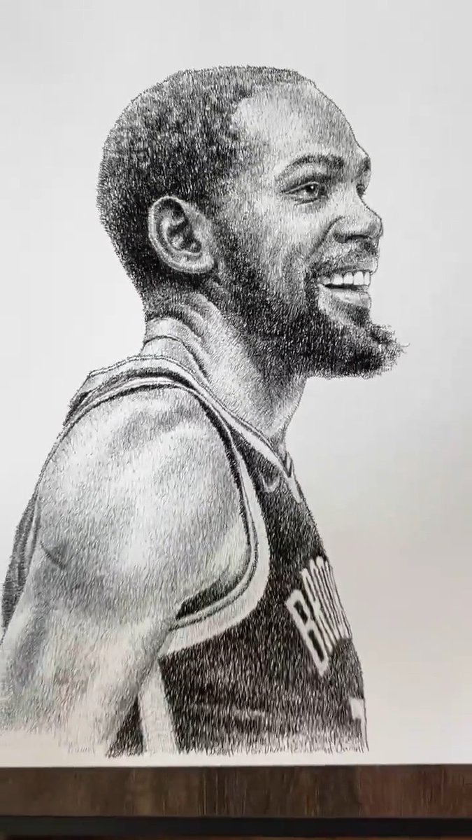 The result of writing "Kevin Durant" for 12 hours 😯 🎨 Jayce Hall Art ⭐️ Vote KD: