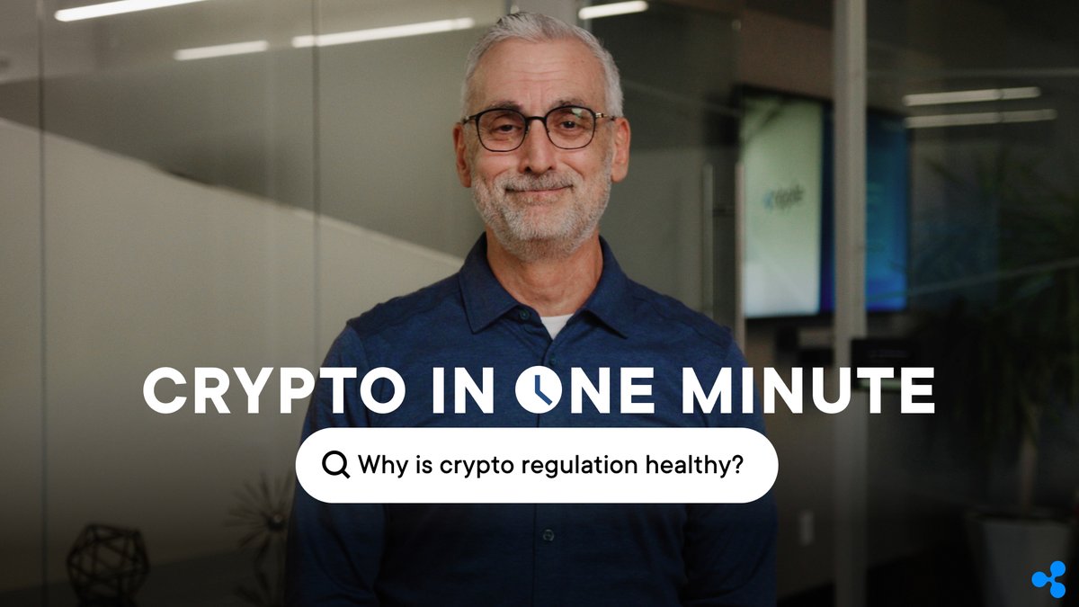 2023 is a pivotal year for regulation in #crypto, and Ripple General Counsel Stuart Alderoty is breaking the misconception that actors in the crypto space do not want regulation. ⏱️ #CryptoInOneMinute