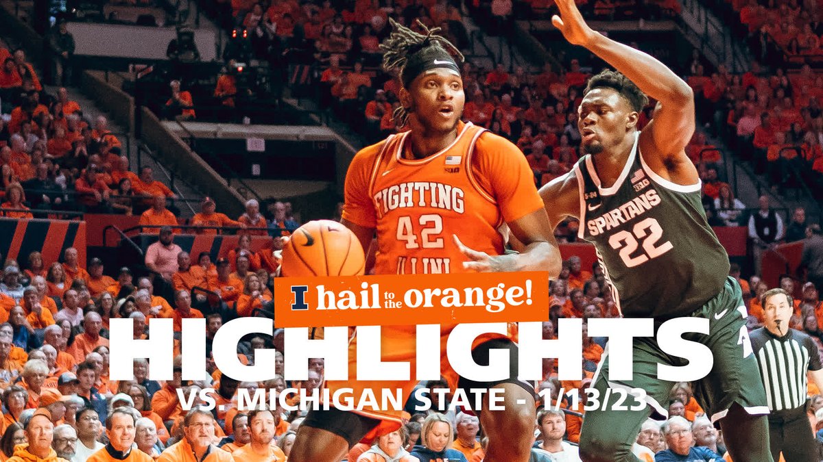 Highlights of Illinois' 75-66 home win over Michigan State. #Illini | #HTTO | #EveryDayGuys