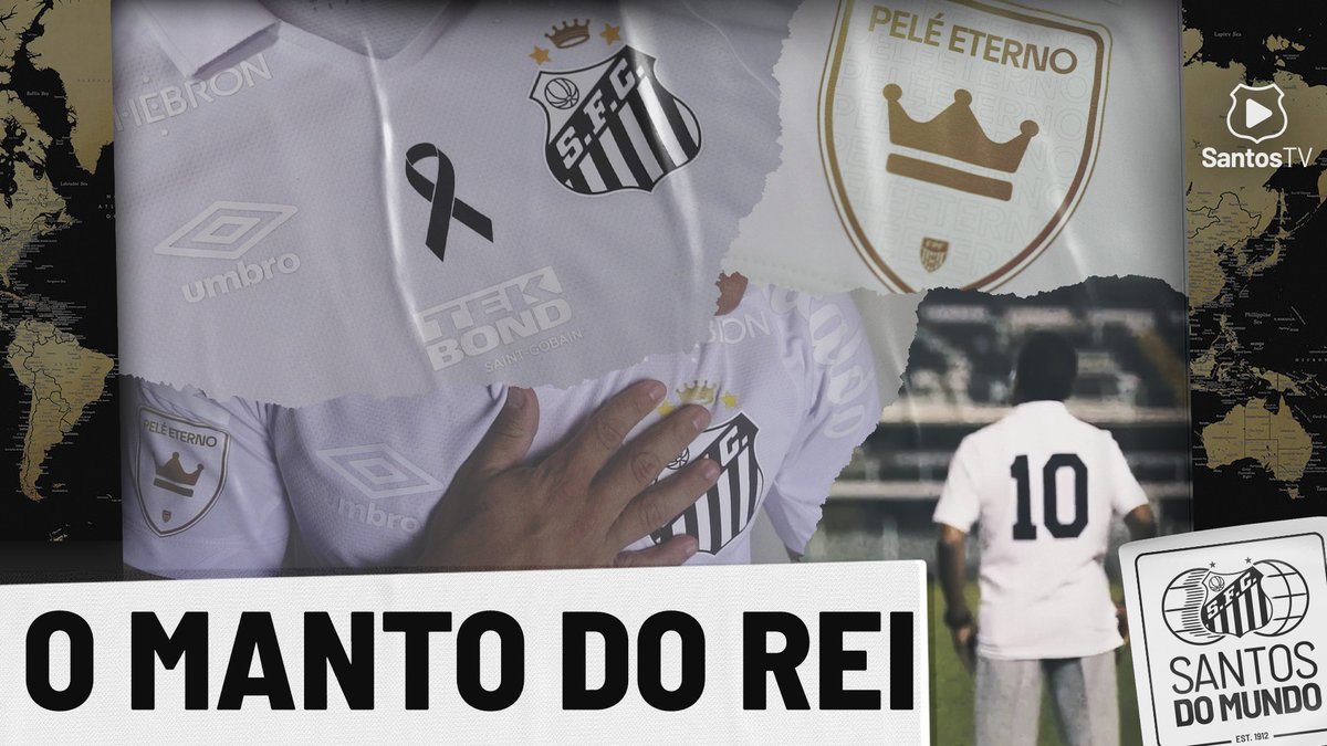 O #MantoSagrado da estreia é mais que uma homenagem. É um agradecimento por tudo o que Pelé significa. É a nossa eterna e infinita gratidão. #ObrigadoRei 👑