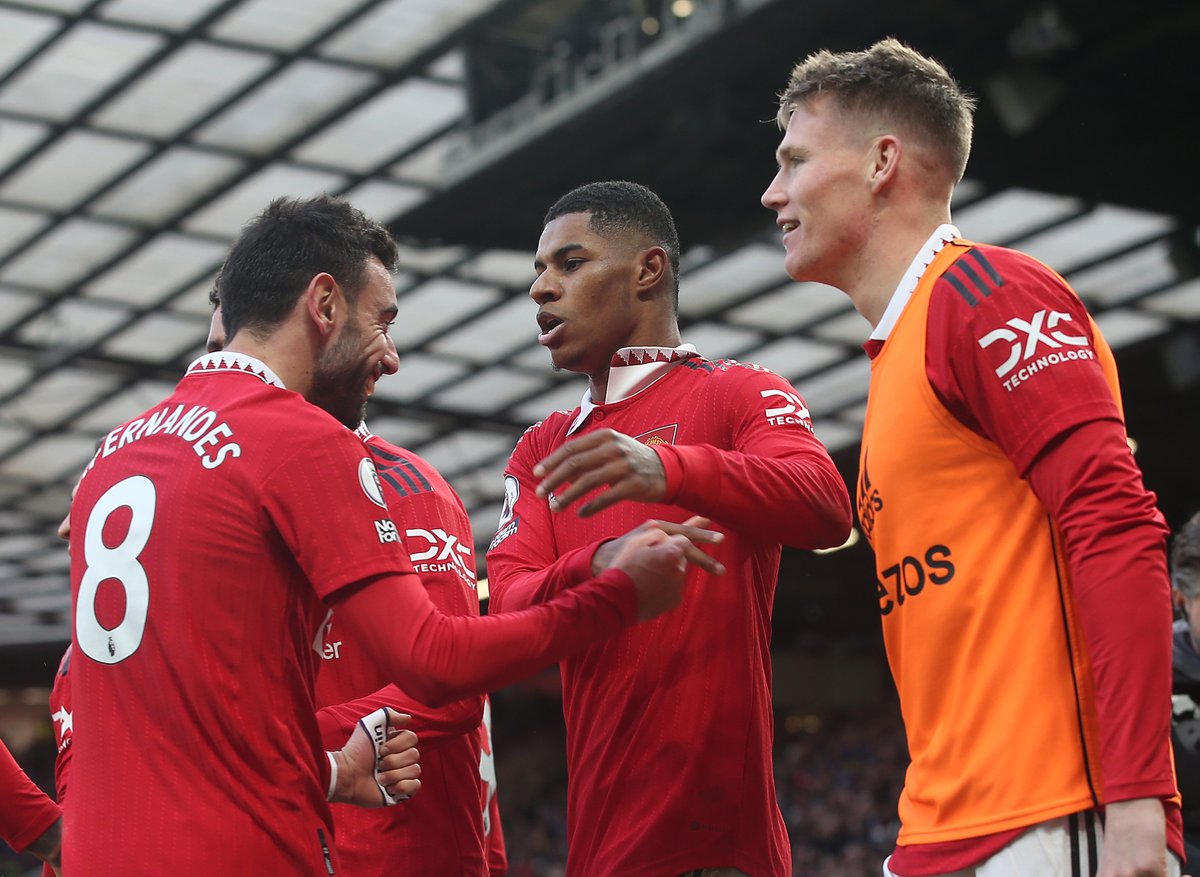 Marcus Rashford becomes the first United player to score in nine #PL matches in a row at Old Trafford since Dennis Viollet in 1959 🔴 #MUNMCI