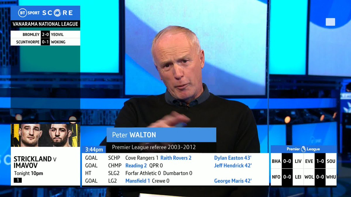 "Laws not rules" 👌 Peter Walton explains why Marcus Rashford's involvement in Manchester United's first goal was not deemed to be "interfering with play." 👀 #BTSportScore