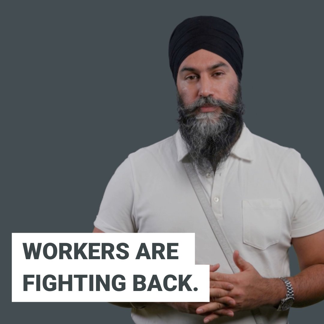 In Canada and around the world, workers are rising up, taking on corporate greed, and fighting to make CEOs pay what they owe. I stand with them today, tomorrow, and forever. Solidarity!