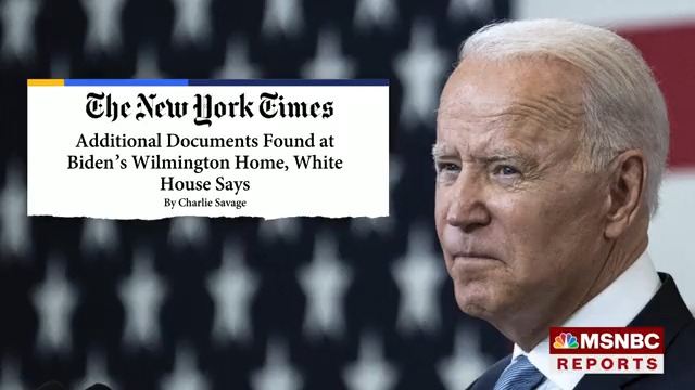 BREAKING: "Biden's aides found ADDITIONAL pages of classified information at his Delaware home"