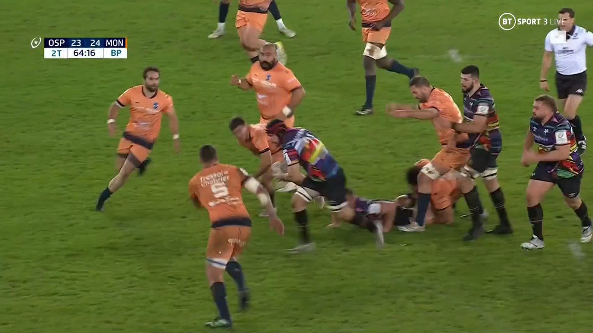 Wonderful move! 💥 Justin Tipuric pounces and scores for Ospreys 🏉 #HeinekenChampionsCup
