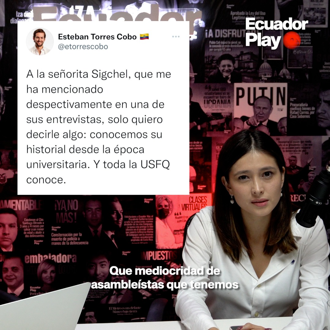 Cobarde y mediocre, así califica @sichel_karen, asesora jurídica de Presidencia Ecuador 🇪🇨, la amenaza del asambleísta Esteban Torres. 🔴 Podcast 🎙