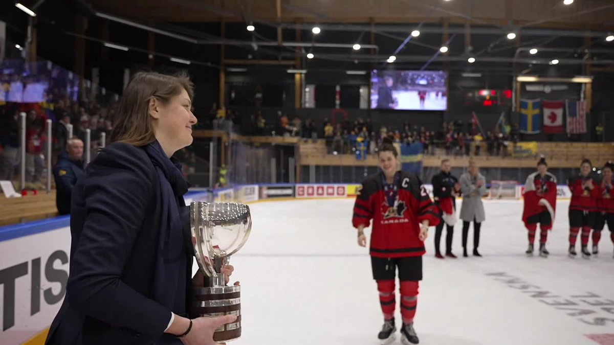 The moment you've been waiting for... your official 2023 #U18WomensWorlds champions of the world! Hockey Canada