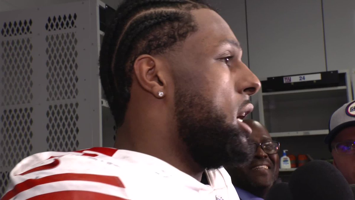 Reporter: "Kayvon, how about your quarterback today?" Kayvon Thibodeaux: "How about MY quarterback, OUR quarterback, the New York Giants' quarterback?!"