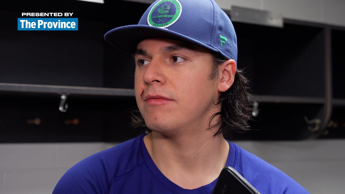 "I heard I scored right after he (Gino Odjick) passed. I think that is pretty powerful. It was meant to be, maybe he was there for me on that shot." 🗣️ Ethan Bear The Province | #Canucks