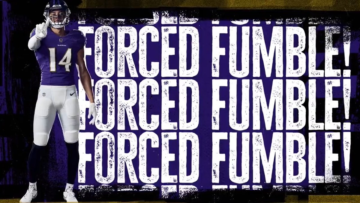 FUMBLE!!!! Kyle Hamilton FORCED IT AND RECOVERED IT!!!