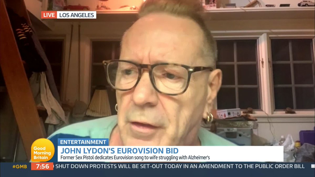 The former Sex Pistols frontman John Lydon joins us to talk about his bid to represent Ireland at this year’s Eurovision. He emotionally reflects on the song Hawaii, a love letter to his wife of nearly 5 decades, Nora, who is living with Alzheimer’s.