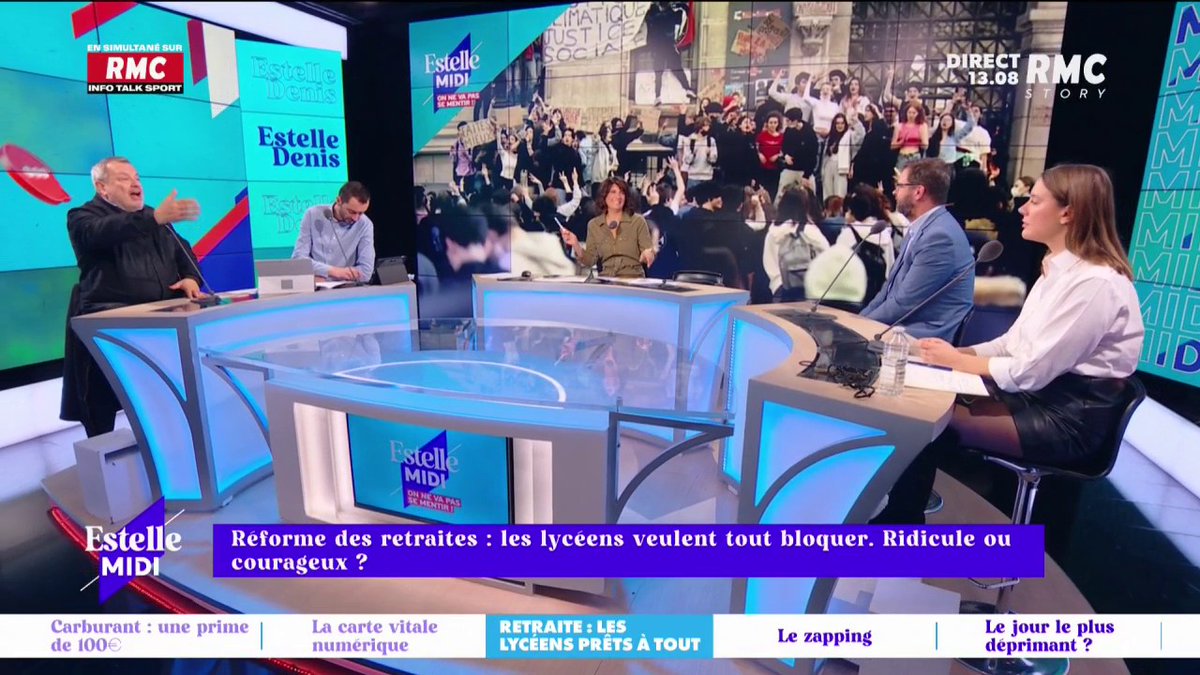 💰 #Retraites - Les lycéens veulent tout bloquer. 🗣 "C'est la fin des haricots. Vous pouvez manifester, vous n'aurez pas de retraite" explique Périco Légasse #EstelleMidi🕛