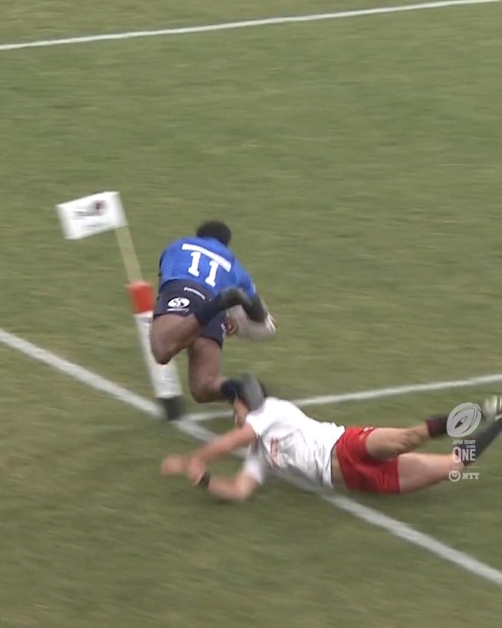 Outstanding 🤩 What a finish from Marika Koroibete! #LeagueOne | 📽️ JAPAN RUGBY LEAGUE ONE|リーグワン🏉