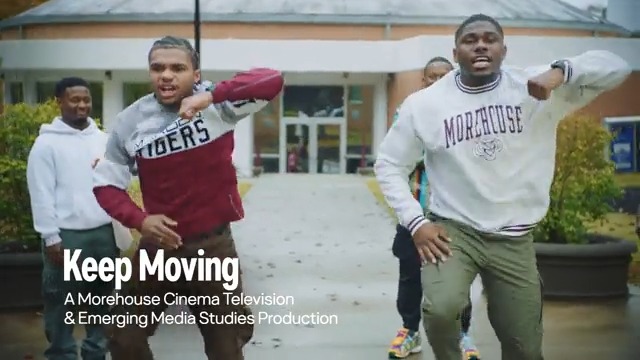 Keep Moving. Both a timeless and timely message from Dr. Martin Luther King Jr brought to life by Morehouse College College Cinema, Television and Emerging Studies seniors.
