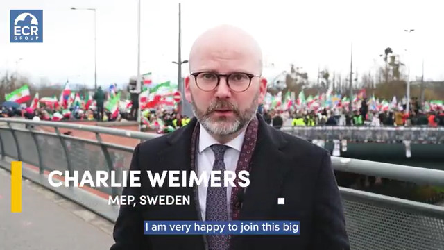 I call on every member of the European Parliament to be on the right side of history and vote to: ❌ Put the IRGC on the terror list ❌ Suspend the JCPOA Happy to join with fellow friends of liberty to demand a new EU policy on #Iran 1/5