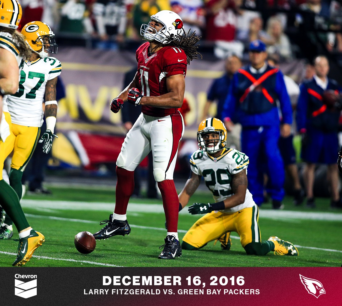 On this day in 2016, Larry Fitzgerald put the finishing touches on one of the wildest games in playoff history 😳
