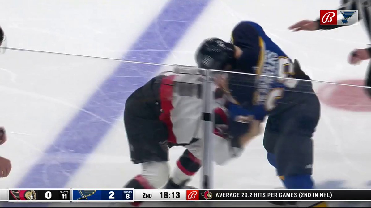 Gloves are off. Have a night, Jake Neighbours. #stlblues TV: Bally Sports Midwest Stream: Bally Sports app, powered by Bommarito Automotive Group.