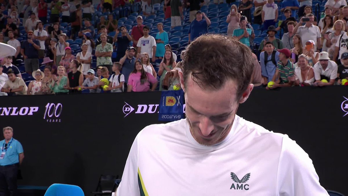 "Right now, I'm just unbelievably happy [and] proud of myself." Andy Murray • #AusOpen • #AO2023