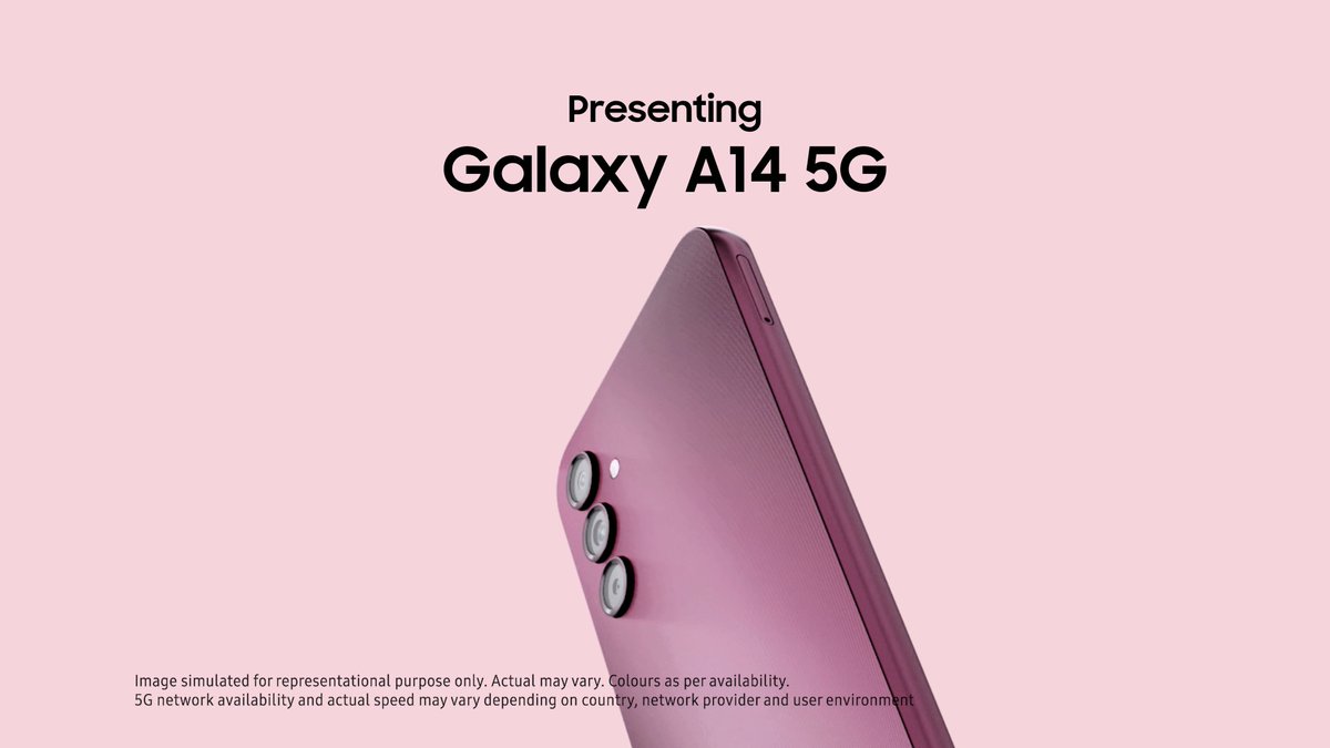 The most-awaited launch is here. #AmpYourAwesome with the spectacular #GalaxyA14 5G. Stylish design, sharper display, faster processor, lasting battery, and much more combined with the hyper-speed of #Awesome5G.