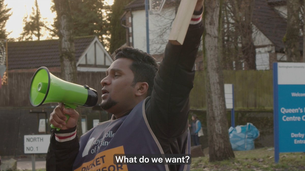 Our members are on picket lines again tomorrow for our third day of #RCNStrike action. What chant takes your fancy? Head to our strike hub to find out how you can support our calls for #FairPayForNursing: