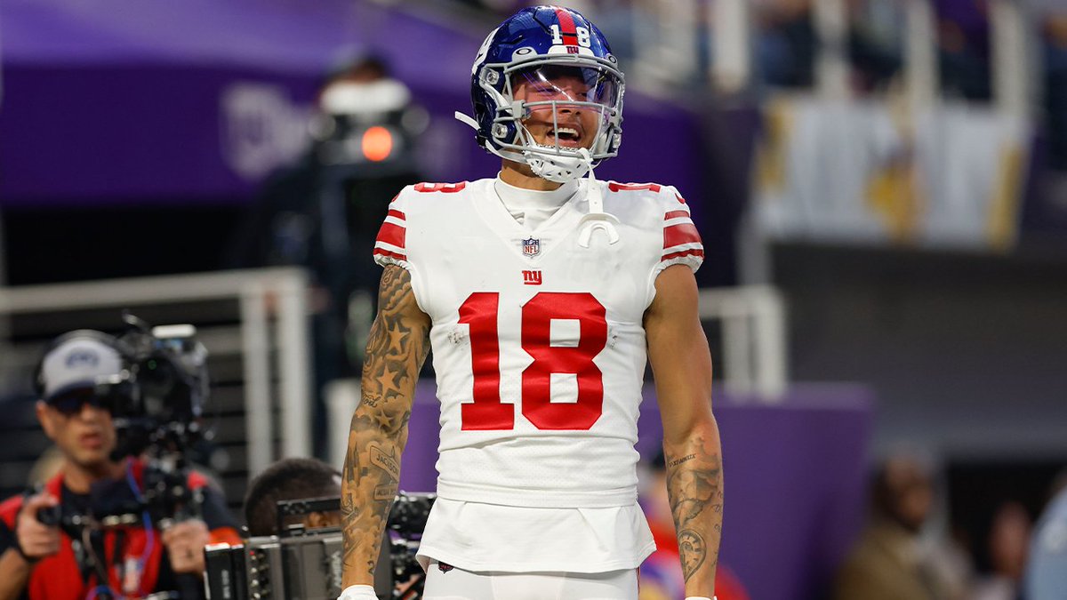 Claimed off waivers in November. Ended the regular season scoring a TD in four of five games. In his playoff debut: 8 receptions, 105 yards, 1 TD Isaiah Hodgins has arrived 😤