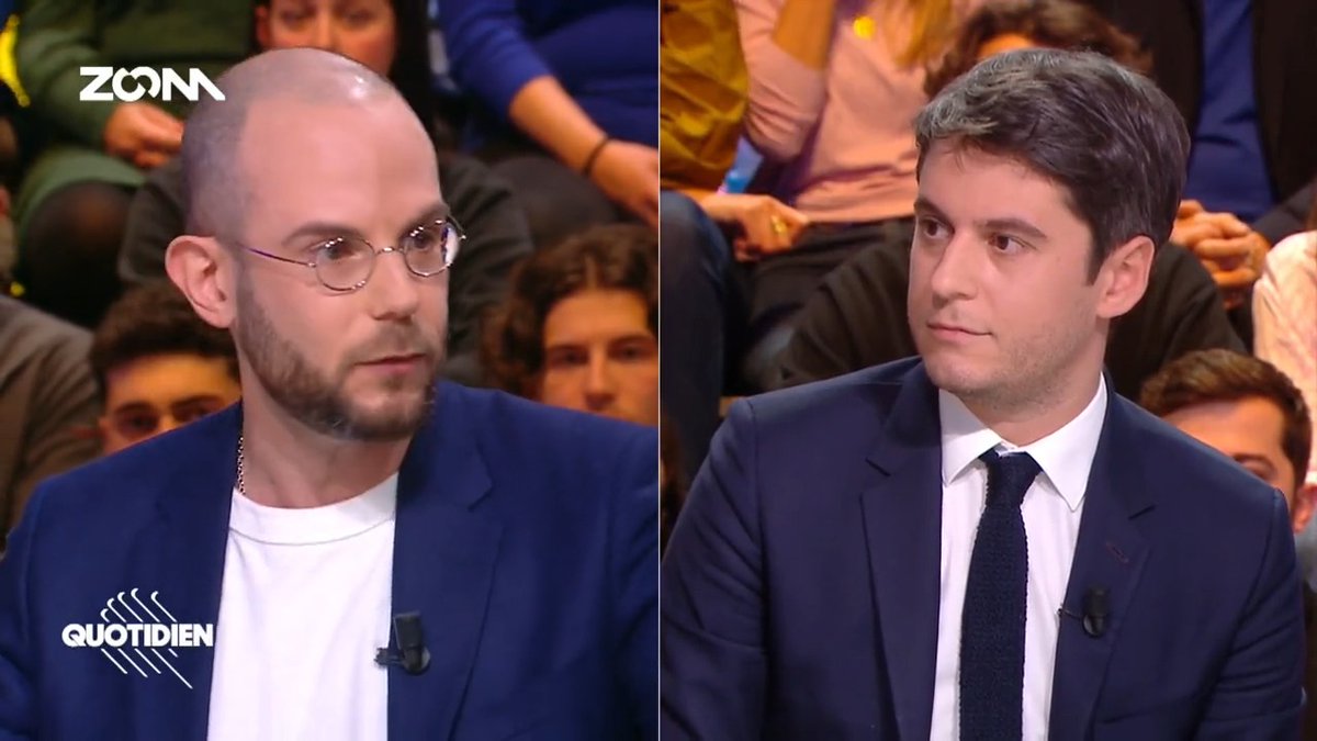 « Le Conseil d'Orientation des Retraites vous attrape en flagrant délit d'hyperbole : une exagération manifeste de la réalité, qui vise à jouer sur les peurs des Français. » Décryptage de la réforme, face au Ministre Gabriel Attal. Pour Quotidien !