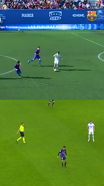 #ElClásico 𝑚𝑜𝑚𝑒𝑛𝑡𝑠 Top: Gavi in 2016 Bottom: Gavi in 2023