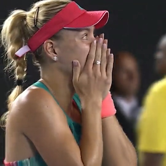 The moment Angelique Kerber won #AusOpen 2016 🏆 Happy birthday, Angie. So much to celebrate 💙