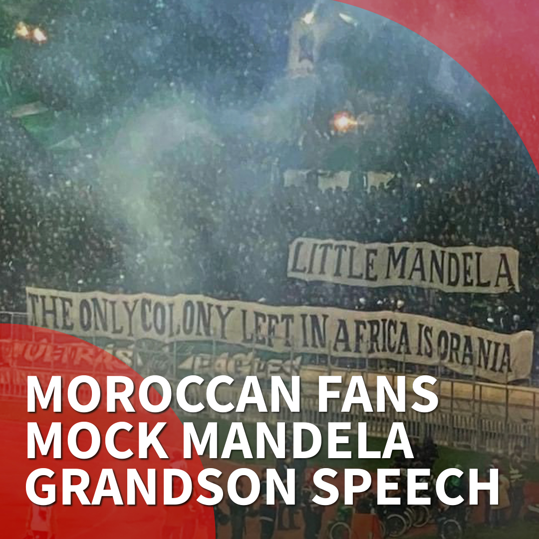 WATCH: Moroccan fans respond to Mandela ‘Western Sahara’ speech The fans of Raja Casablanca mocked the recent speech of Mandla Mandela, who called Morocco-controlled Western Sahara 'the only colony left in Africa' at the opening of a football tournament in Algiers.
