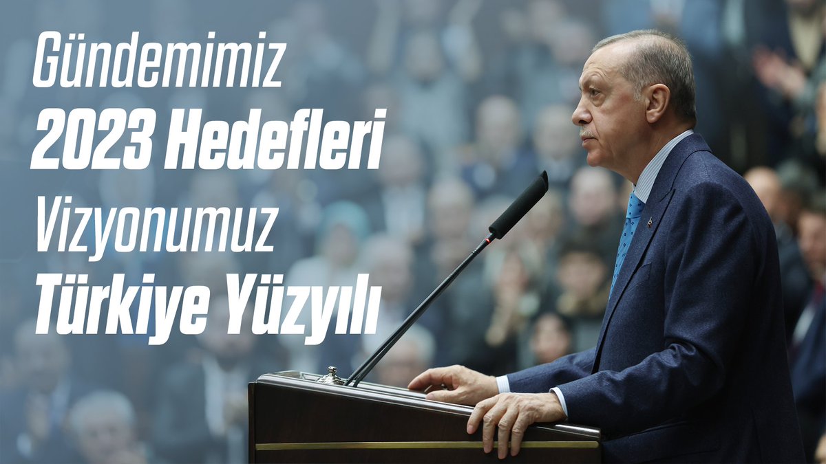 Gündemi 2023 hedefleri, vizyonu Türkiye Yüzyılı olan bir lider ve yönetim olarak karşınızdayız.