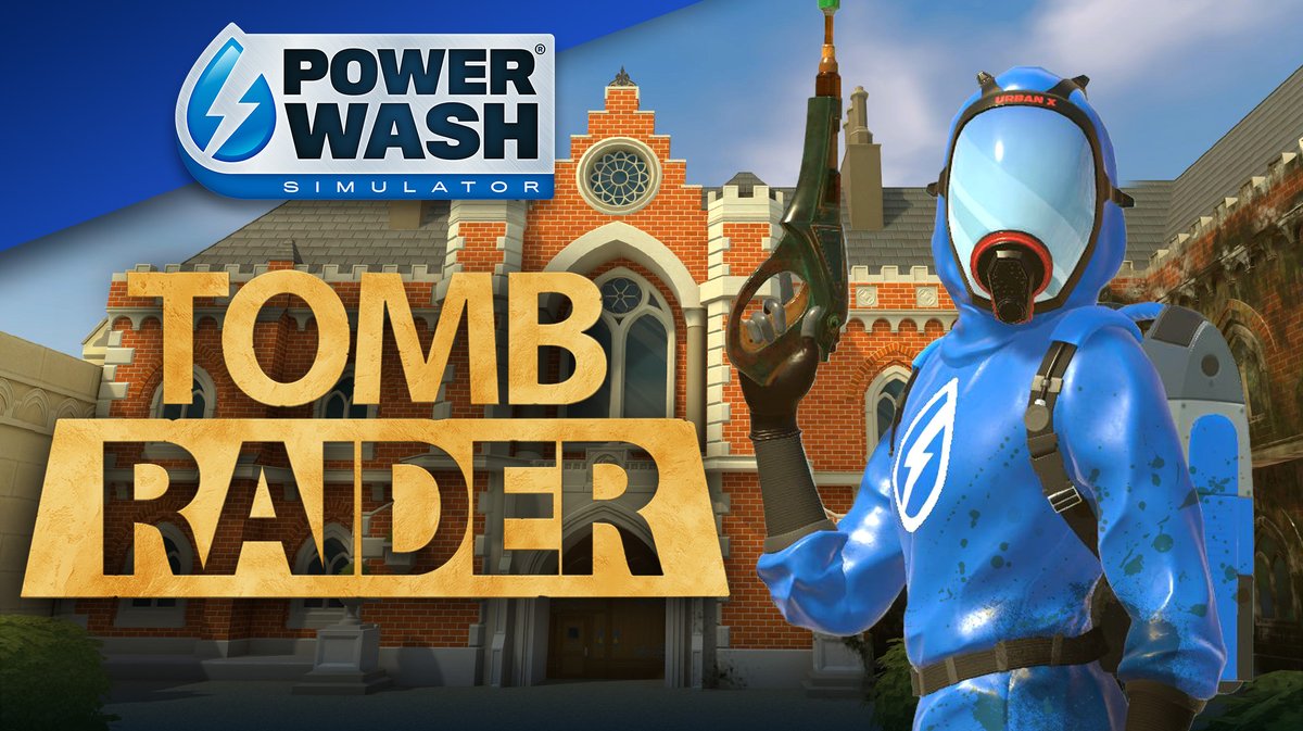 Grapple with grime at Lara Croft’s stately Manor home in the PowerWash Simulator Tomb Raider Special Pack DLC. Launches Jan 31, same day the game hits PS5 and PS4: