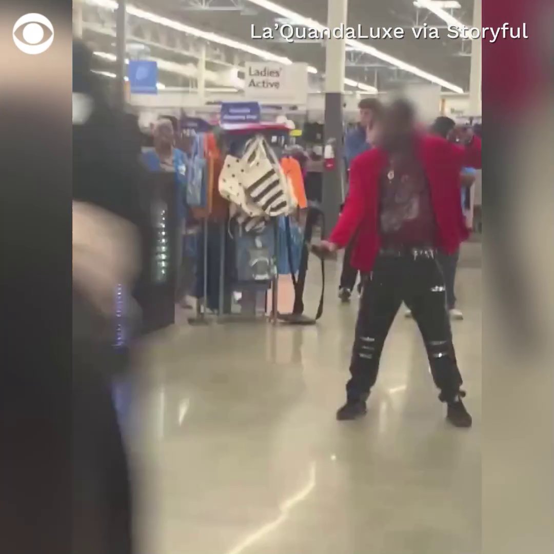 A U.S. military veteran hit a knife-wielding man with pole after he threatened shoppers and employees at a Walmart in Columbia, South Carolina.