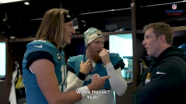 Trevor Lawrence had one thing on his mind after the W…..WAFFLE HOUSE