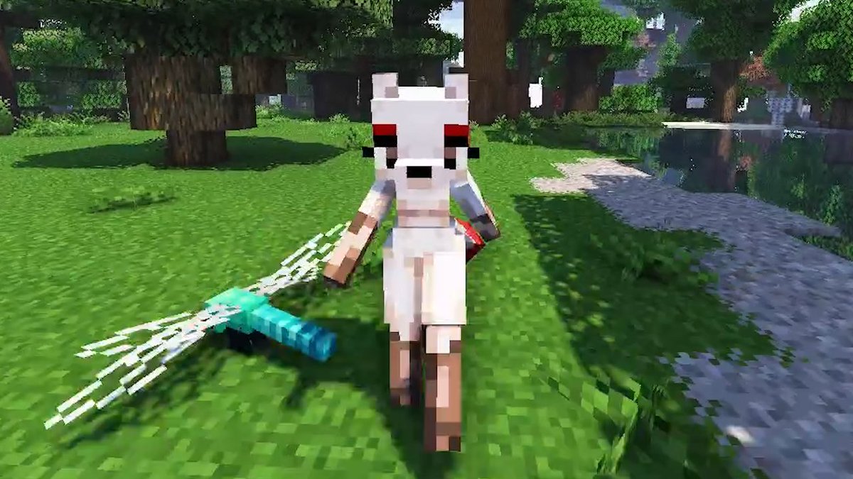New SKIPPING ANIMATION! 🦊 From the minecraft project Foxiecraft (furry fox girl mod) #Minecraft #furryart