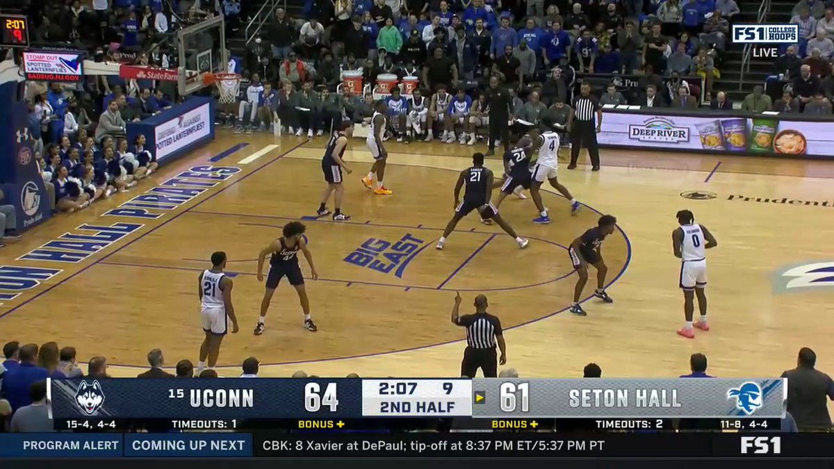 FEMI ODUKALE ‼️🔥💪 Seton Hall Men's Basketball is back within 1 👀