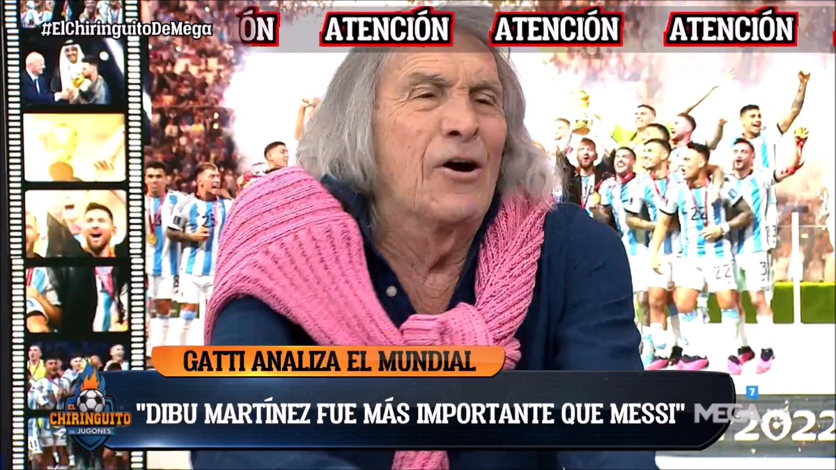 "Gatti": Por sus declaraciones sobre la Selección Argentina en #ElChiringuitoDeMega