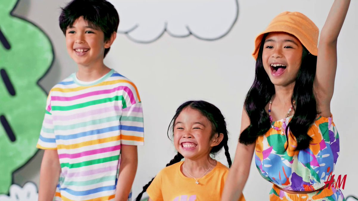 EXCLUSIVE: #HMHelloWeekend now out in stores and online! Time for kids to go out and play! NO HAZARDOUS CHEMICALS ARE USED in all H&M kidswear! This collection and all kidswear are designed safely and with a sprinkle of fashion!🤸 Shop these from P299: