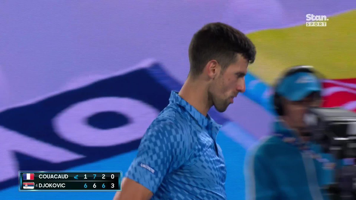 Where's Wally? GONE. 👋 Spectators removed for disrupting Djokovic. 🙅 🖥️ #AusOpen LIVE | #9WWOS #Tennis