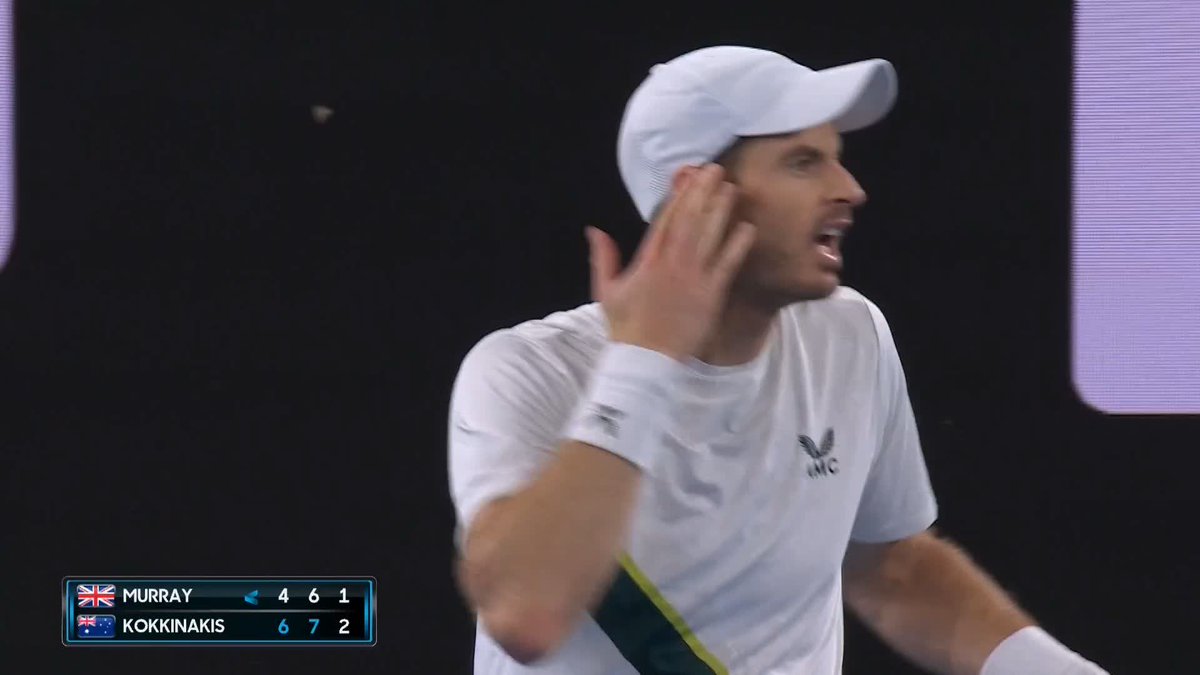 ANDY. MURRAY. 🤯 Madness in Melbourne! Andy Murray • Wide World of Sports • ESPN • @eurosport • WOWOWテニス • #AusOpen • #AO2023