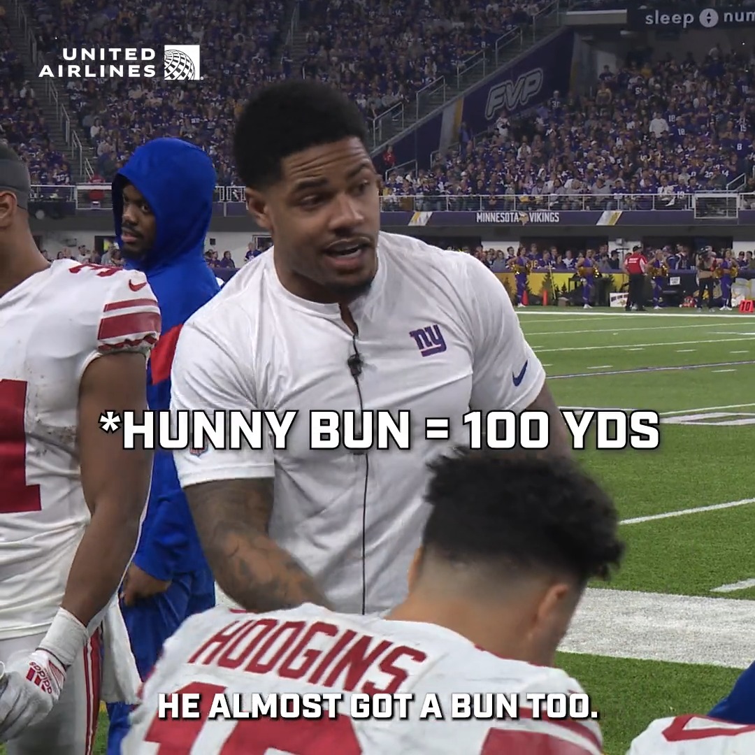 Who runs the sidelines? Sterling. Shepard. Watch: