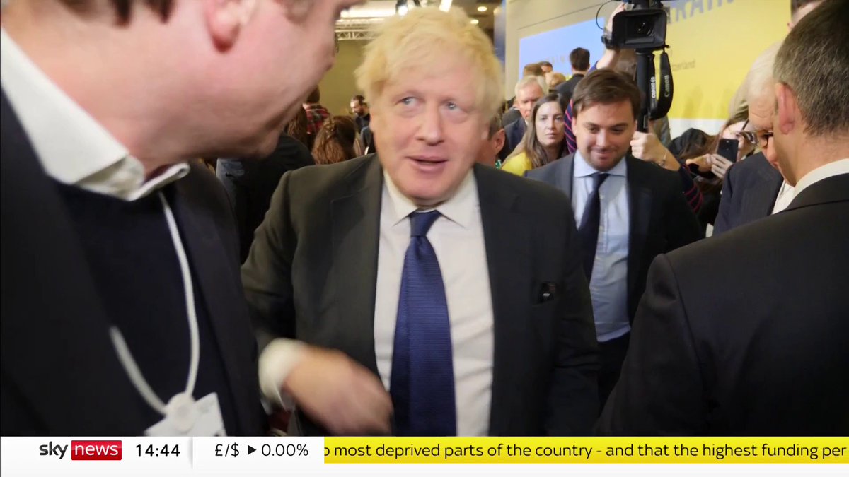 We heard @borisjohnson was here in Davos for a private event. So we tracked him down to ask him what he was up to. He took off. We chased him. Here’s what happened next: