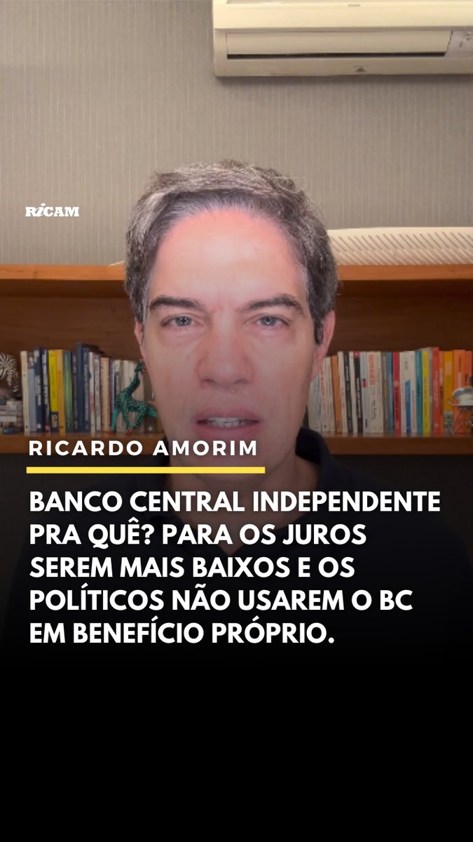 Lula acabou de declarar que acha que o Banco Central independente é bobagem. Na sua primeira passagem pelo Governo, quando não havia Banco Central independente, a taxa média de juros Selic foi de 17% ao ano. Desde que o BC é independente essa taxa foi de 7% ao ano. #bancocentral