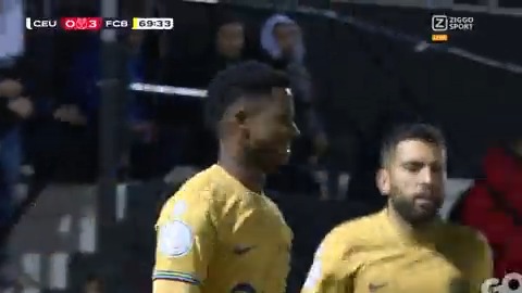 Ansu Fati gooit de wedstrijd definitief op slot 🙅♂️ 0-3 voor Barcelona 😌 #ZiggoSport #CopadelRey #CeutaBarcelona