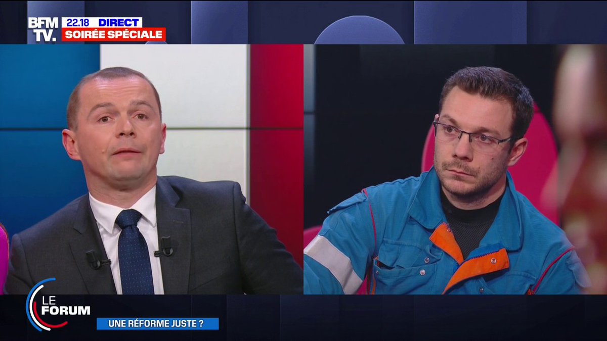 💬 "J'ai financé mes études en travaillant en trois-huit dans une usine (...) Me dire que je ne connais pas les trois-huit, que je ne connais pas la vie, ça veut juste dire que vous ne me connaissez pas" Olivier Dussopt (Olivier Dussopt) répond à Adrien, raffineur