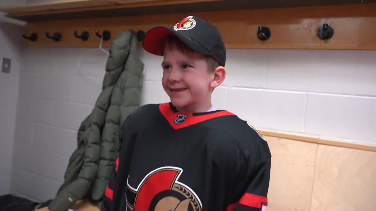 Over the last two days we were incredibly lucky to be awarded an unbelievable experience with Daniel Maloney, whose wish it was to be able to play a game with the Ottawa Senators. #WishGrantedโผ๏ธ #GoSensGo