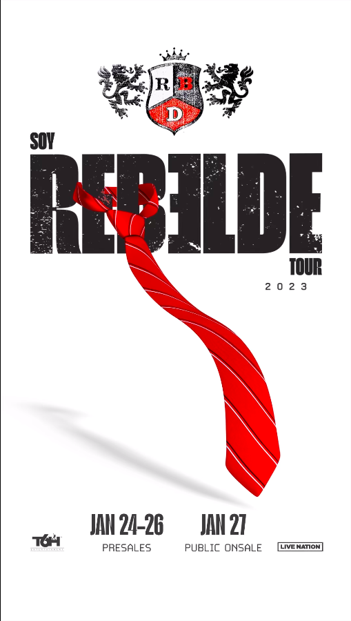 #SoyRebeldeTour Después de 15 años de ausencia, RBD regresa a los escenarios de todo Estados Unidos y Latinoamérica por última vez. A partir de la próxima semana la preventa y la venta general. La gran despedida será en la Ciudad de México. No se lo pierdan.